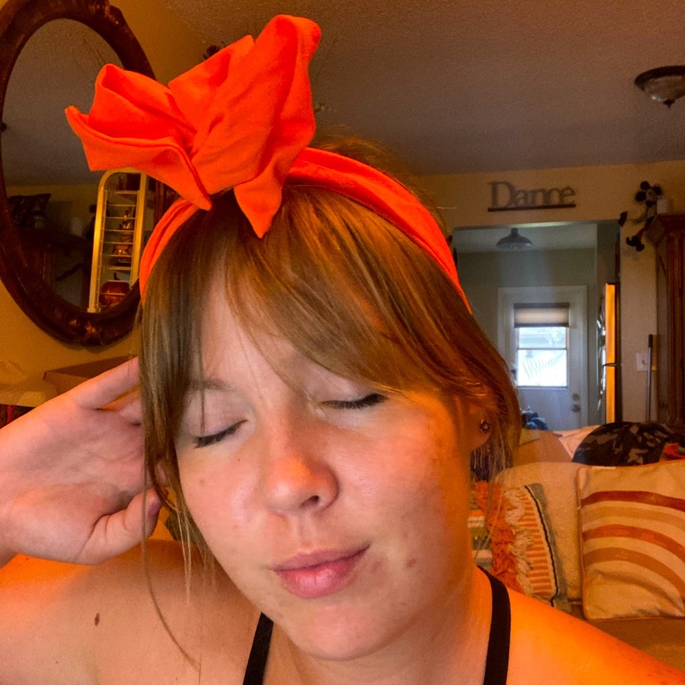 Orange Wired Style Swap Headband